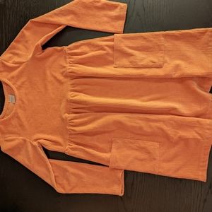 Hanna Andersson girls US 12 corduroy channeled dress with pockets